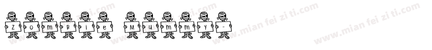 Zombie Mummy字体转换